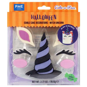 Sale: PME Edible Cake Decoration - Witch Unicorn 7pc