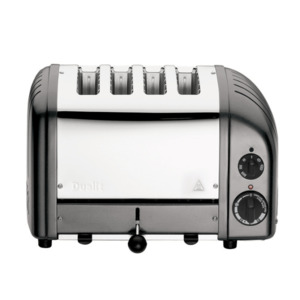 Toasters: Dualit Classic Toaster 4 Slice Metallic Charcoal