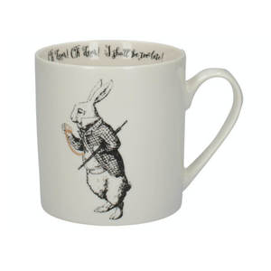 Mikasa x V&A Alice in Wonderland 350ml Mug White Rabbit