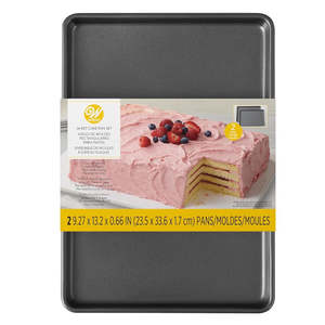 Cake Pans: Wilton Easy Layer Sheet Cake Pan Set 2pc