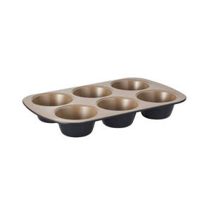 Cupcake Muffin Pans: Ceramabake Non-Stick Texas Muffin Pan 6cup