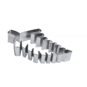 Pastry Cookie Cutters: D-Line S/S Cookie Cutter Silver Fern 13cm