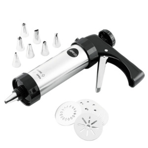 Pastry Cookie Cutters: Cookie Press and Icing Set, 22 Piece