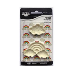 Pastry Cookie Cutters: JEM Rainbow & Clouds Pop It Moulds