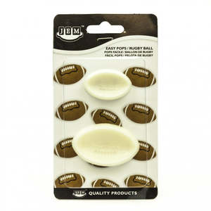 Pastry Cookie Cutters: JEM Rugby Ball Pop It Moulds
