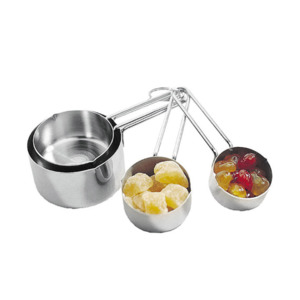 Mix Measure: Professional S/S Measuring Cups 4pce