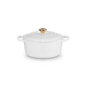 Le Creuset Signature Round Casserole White