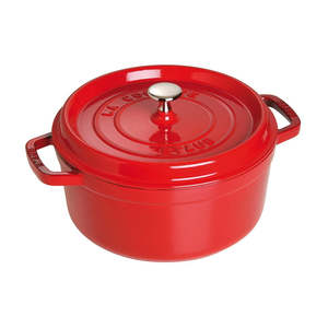 Staub Round Cocotte Cherry Red