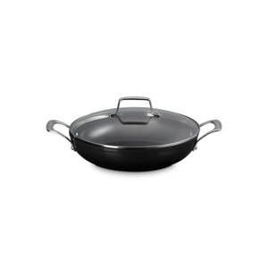 Le Creuset Ceramic Non-Stick Shallow Braiser with Glass Lid