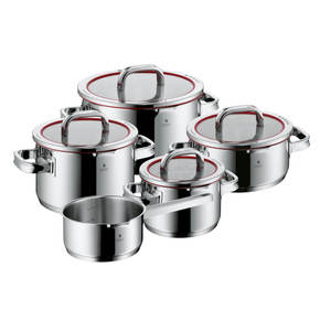 Cookware Sets: WMF Function 4 Cookware Set 5pce Red