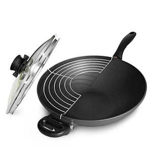Woks: Swiss Diamond Wok 32cm with Lid