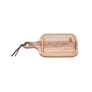 Garlic Herb Tools: Tramontina Teak Wood Cutting Board with Handle