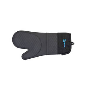 Kitchen Linens: Cuisena Silicone & Fabric Oven Glove Black