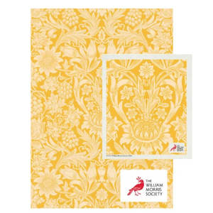 Tea Towels: William Morris Sunflower Yellow Tea Towel and Dishcloth Combo