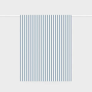 Father Rabbit Linen French Nautical Stripe Tea Towel Navy