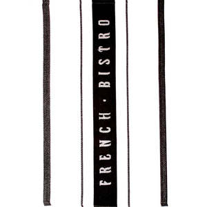 Tea Towels: French Bistro Tea Towel Black