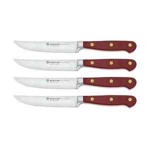 Wusthof Classic Colour 4-Piece Steak Knife Set 12cm