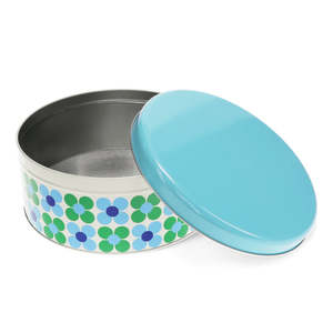 Rex London Blue and Green Daisy Cake Storage Tin