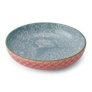 Mikasa Shallow Bowl 21cm Leaf Print & Geometric