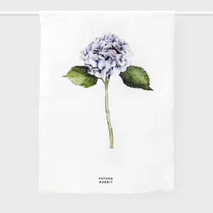 Tools For Your Eco Home: Father Rabbit Linen Hydrangea Tea Towel