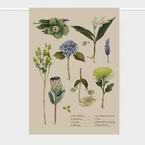 Father Rabbit Linen Botanical Collection Tea Towel