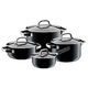 WMF Fusiontec Mineral Black Cookware Set 4pce