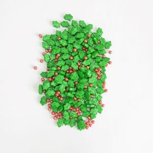 Cake Decorating: Holly Leaf Sprinkle Mix