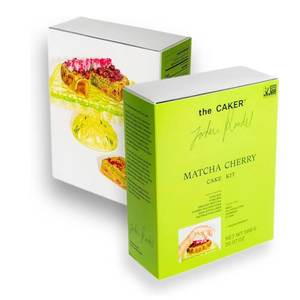 The Caker Matcha Cherry Cake Kit