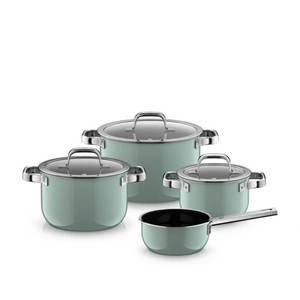 WMF FusionTec Pro 4pce Cookware Set Eucaylptus Haze