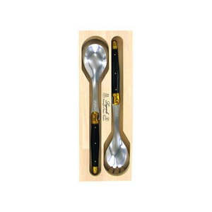 Andre Verdier Laguiole Salad Servers Brass Bolsters