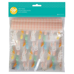 Cake Decorating: Wilton Resealable Treat Bags Bunny 20ct