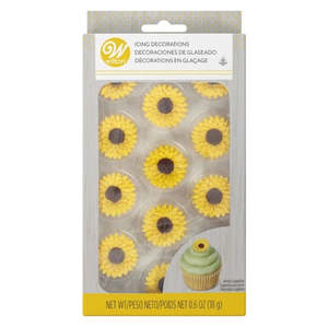 Cake Decorating: Wilton Sunflower Icing Decorations