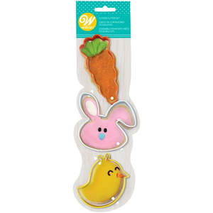Wilton Cookie Cutter Easter Whimsical 3pc Set