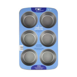 Cake Pans: PME Large Muffin Pan Non Stick 6 Cup