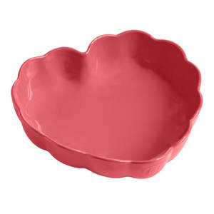 Emile Henry Madeleine Heart Dish Rose Candy