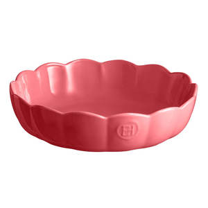 Emile Henry Madeleine Round Dish Rose Candy