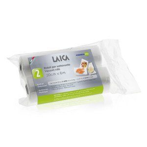Laica Vacuum Seal Bag Rolls 20cmx6m 2pce