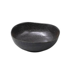 Naibu Matte Black Uneven Bowl 20cm