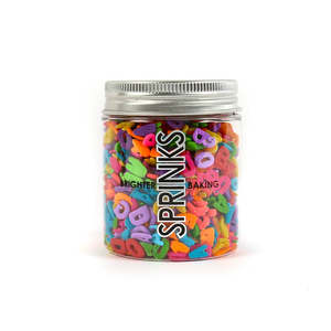 Cake Decorating: Sprinks Sprinkles Alphabet Mixed 55g