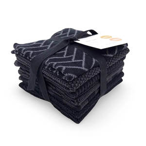 Ecovask Daily Use Dishcloth Pack 7pce Onyx