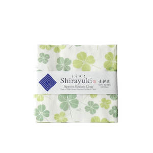 Shirayuki Clover in Wakaba Dishcloth
