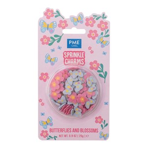 Cake Decorating: PME Butterflies & Blossoms Sprinkle Charms 25g