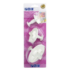 Cake Decorating: PME Pretty Butterfly Plunger Cutters Set/3