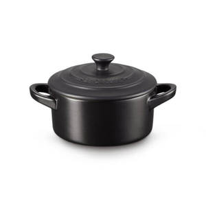 Le Creuset Stoneware Petite Casserole 250ml Satin Black