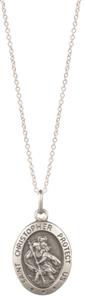 Oval St Christopher Pendant