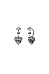 Drop Earrings: Stolen Girlfriends Club - Death Metal Hearts Anchor Sleepers