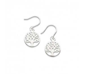 Sterling Silver Tree Of Life Earrings