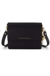 Stolen Girlfriends Club - Big Trouble Bag + Puff Heart Bag Charm - Black & Gold