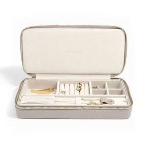 Giftware: Stackers Travel Necklace Jewellery Box – Taupe