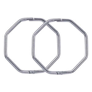 Stg Silver Large Octagonal Sleepers